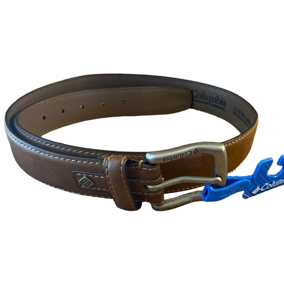 Columbia Other - 🆕 Columbia Men’s Logo Everyday Casual Dress Brown Belt Sz 36 leather lined NWT